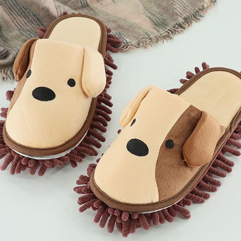Reusable Floor Cleaning Slippers Washable Floor Polishing Shoe Slippers Mop Slippers  Winter