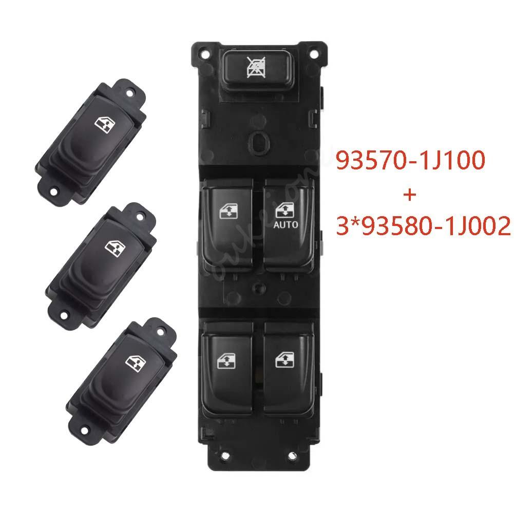 For 2008-2015 Hyundai I20 Electric Power Window Control Switch Glass Lifter Button 93570-1J102 93570-1J100 93580-1J002 Car Parts