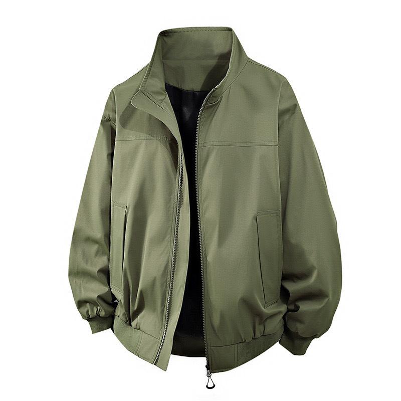 Men's Trendy Outdoor Windproof Stand Collar Jacket for Spring & Autumn Sporting