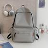 Schoolbagins Large Capacity Simple Solid Color Backpack Junior High School Backpack Male Japanese School Bag Female College Student Korean Edition