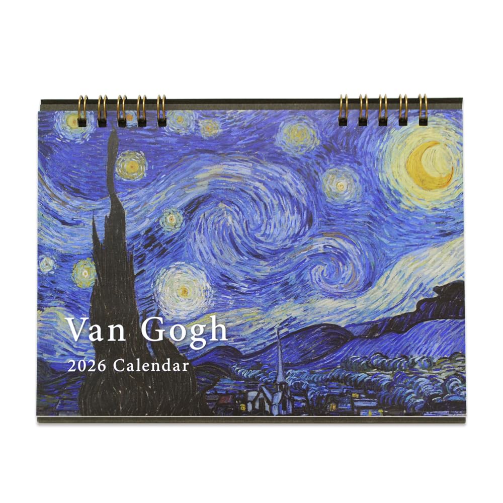 

2026 Desk Calendar Van Gogh 2026 December 6501K56020 (January - 2026) синий