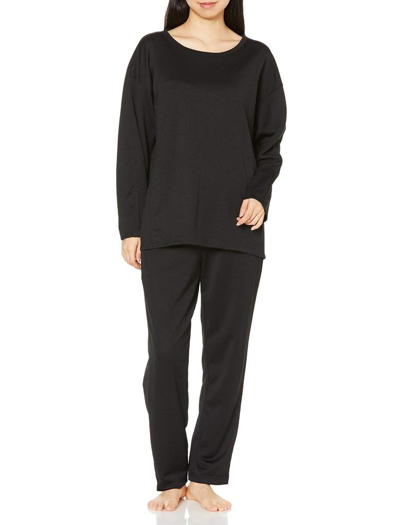 Gunze ADVANCE LABEL MORI Jersey Long Sleeve Size M Pants, Women's, Black,