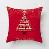 Christmas-Themed Pattern Throw Pillow Cover With Short Plush Print For Living Room Sofa Decoration Cushion Cover Pillow Covers