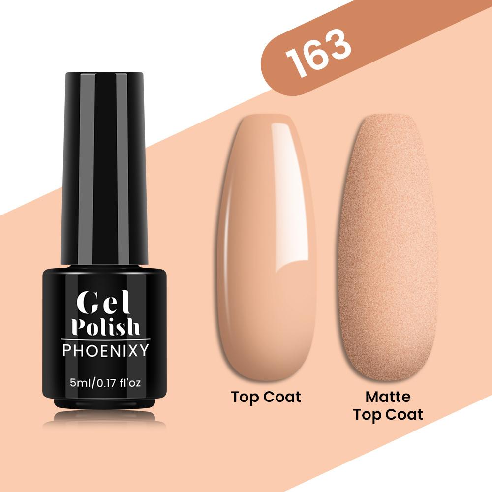 PHOENIXY 80 Farben Nagel-Gel-Nagellack, 5 ml, UV-LED-Farb-Nagelkunst-Hybrid-Nagellack, Liner-Gel, Maniküre-Kunst, semi-permanent, glitzernd, glänzende Farben-Gel