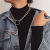 Multi-layers Necklaces for Women Personality Hollow Geometric Pendantes Necklaces Gold Cross Necklaces Punk Collar