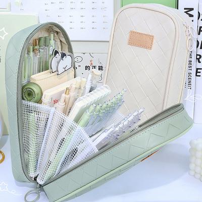 Large Capacity Portable Pencil Bag Multifunction School Stationery Storage Holder Student Pencil Case Pen Pouch Supplies