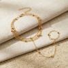 Dainty Boho Satellite Bead Finger Bracelet for Women Sexy Gold Color Hand Harness Chain Minimalist Valentine Summer Jewelry Gift