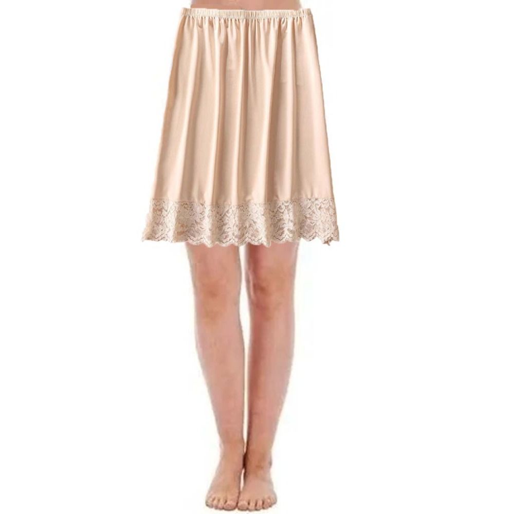 Spitzenblumen-Damenkleid Unterrock Slips Unterwäsche Einfarbige Halbslips Kleiderunterkleid Blendschutz Sicherheitsrock Unterrock
