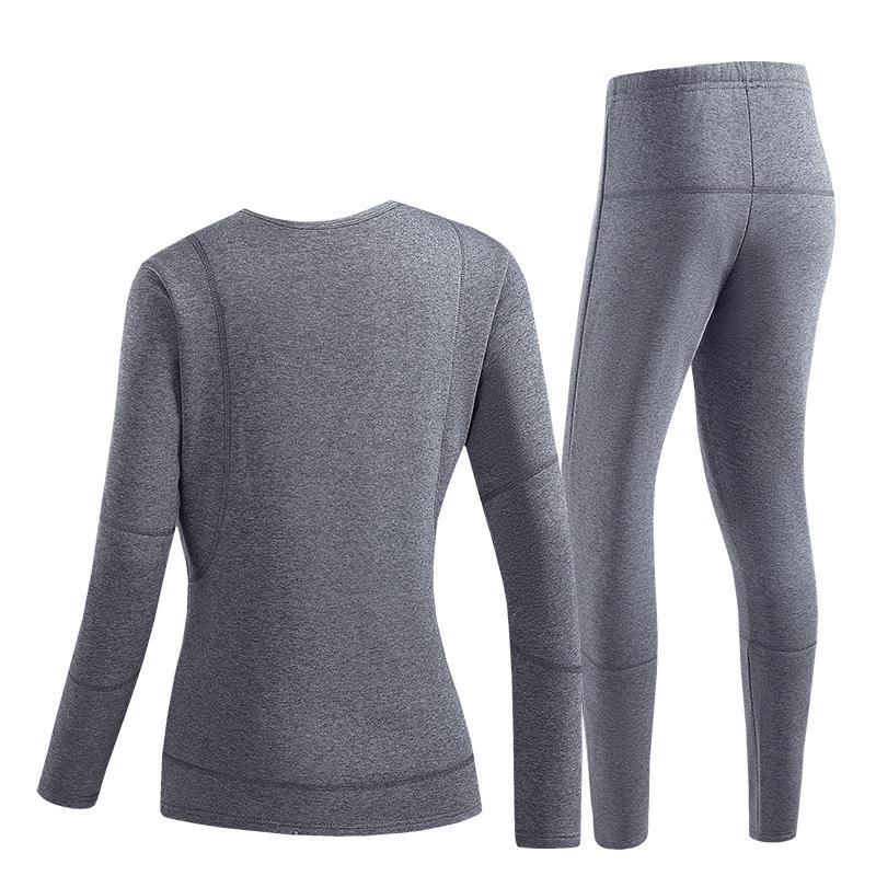Smart 28-Zone Graphene Heated Thermal Underwear Set for Women and Men - Rechargeable Full Body Heating Pants
