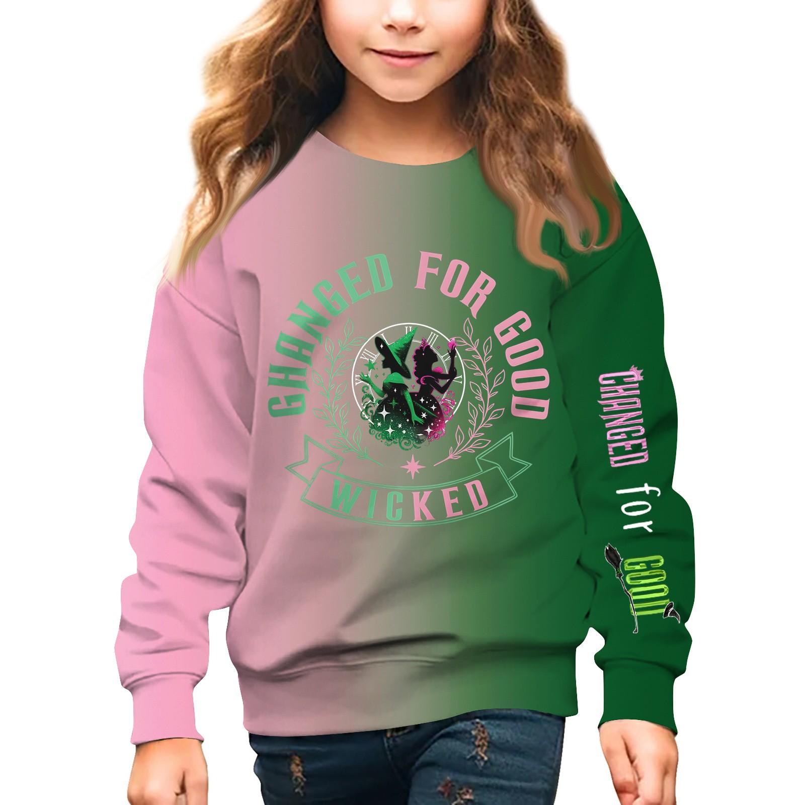 

Свитшоты Wickeds для девочек, рубашки для малышей, свитера Wickeds, топы для детей 2–12 лет 160