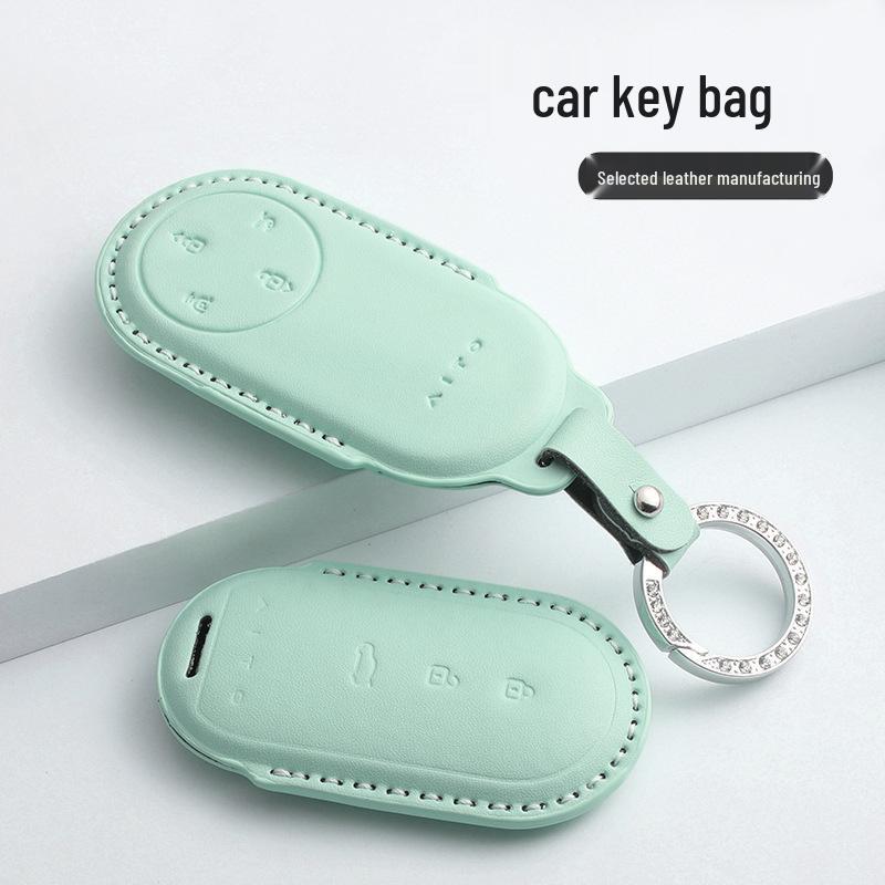 AITO M5/M7/M9 Leather Car Key Case Shell with Buckle