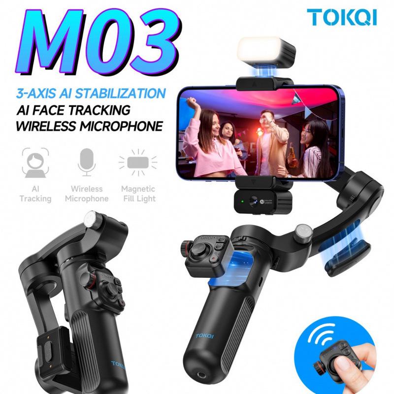 Kua Jing Smart AI Face-Tracking Wireless Microphone with Three-Axis Stabilizer and Noise Reduction.
