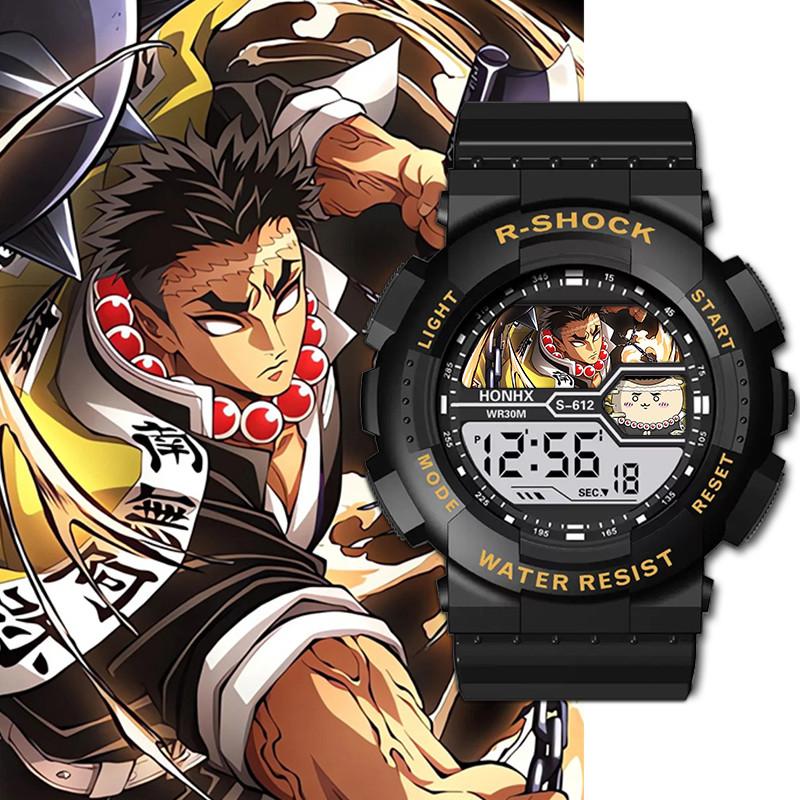 Anime Demon Slayer Armbåndsur Agatsuma Zenitsu Nezuko Tanjirou Kvarts Klokke Gave