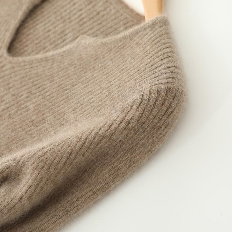 Women's Cashmere Dress Qinghe Cashmere 30% Cashmere 70% Wool Autumn and Winter Cashmere Skirt Soft and Warm