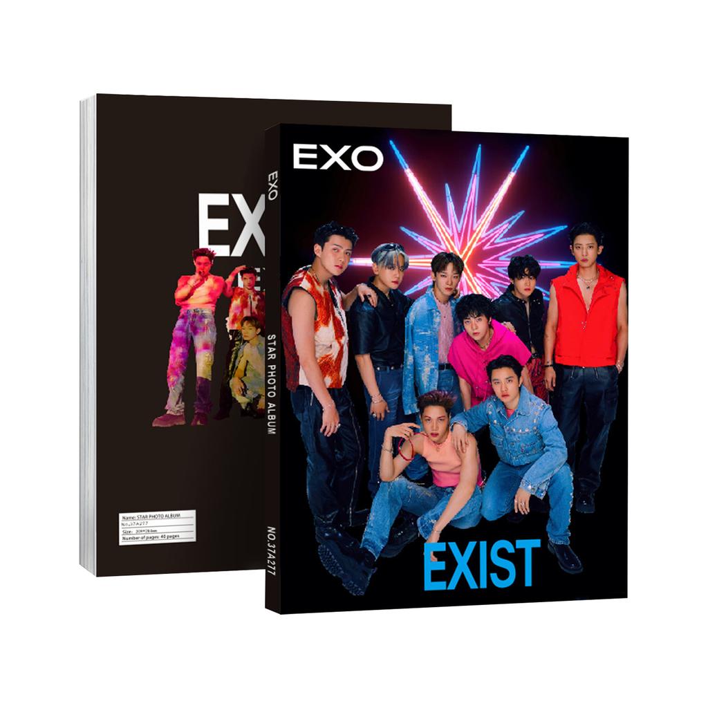 EXO Photo Album EXIST Coated Paper Double-Sided Stickers Star Collection Surrounding
