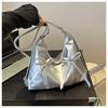 Korean Style Bowknot Faux Leather Tote Bag Versatile Women's Shoulder Handbag CLE