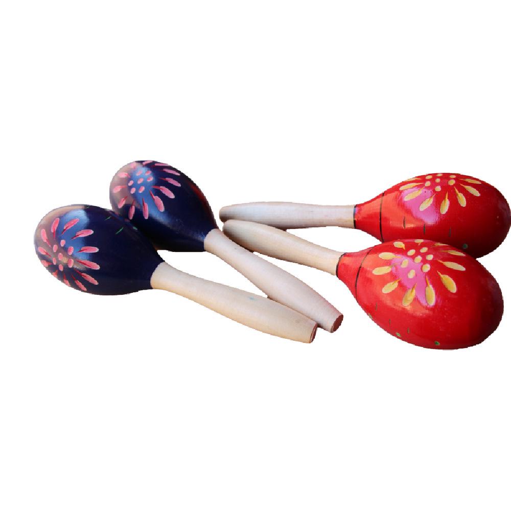 Children's Orff Percussion Instruments: Wooden Engraved Sand Shakers for Early Music Education