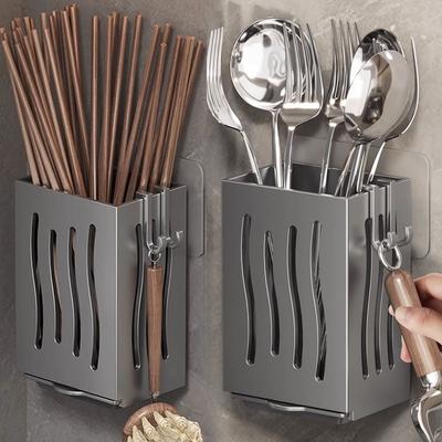 Cutlery Holder Kitchen Tableware Drainer Spoon Fork Chopsticks Storage Basket Rack Multifunctional Kitchen Tableware Organiz
