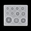 Button Shape Silicone Mold Resin DIY Button Handmade Mold With Hole Pendant Button Non-stick Art Mold Decor Cake Baking Tools