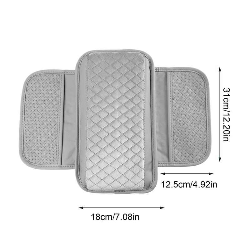 Car Armrest Cover Protective Center Console Pad With Storage Pocket Arm Rest Cushion For Car For Truck Interior Vehicle Women