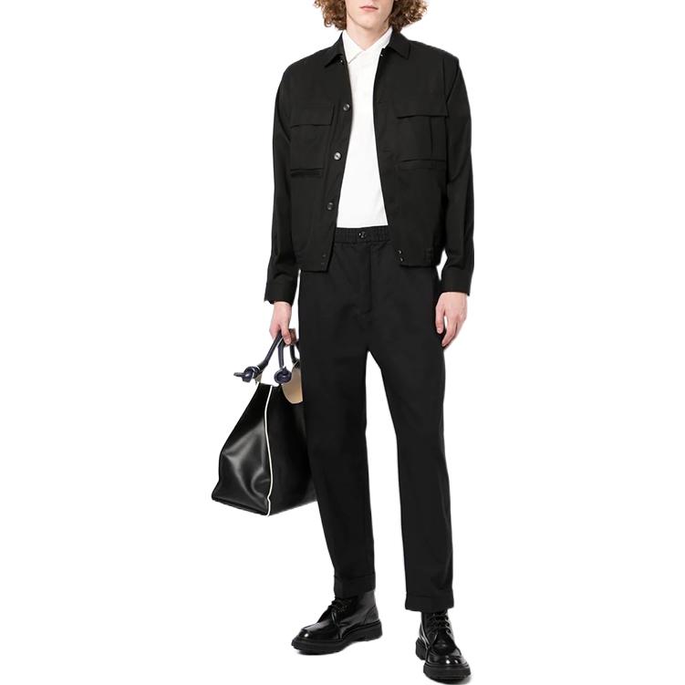 EMPORIO ARMANI FW22 Casual Pants Men's Black 6L1PL4-1NHOZ-0999