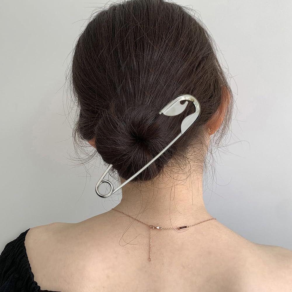 Silver Pin Hairpin Golden Metal Shark Clip Personalized Brooch Shaped Hair Clip Headwear