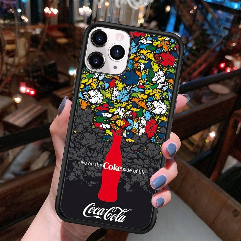 C-Coca C-cola Vintage Logo PC+TPU Phone Case For IPhone 17 16 15 14 13 12 11 Pro Max Plus Kawaii Cartoon Cover
