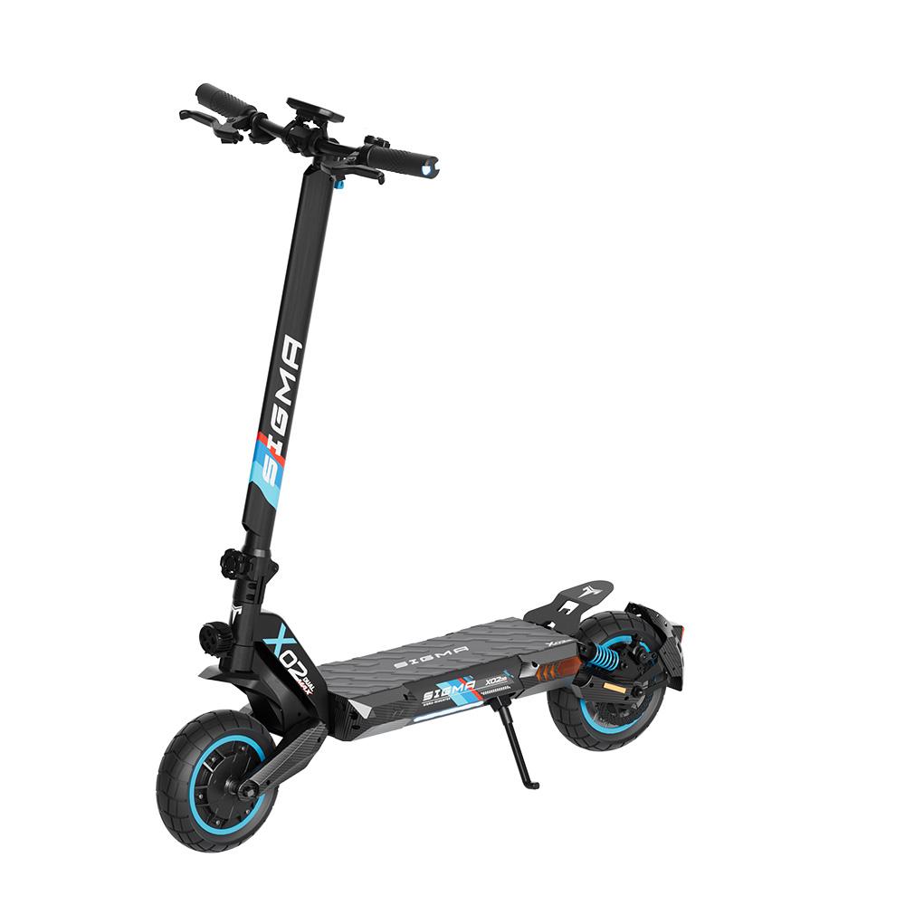 Sigma X02 Elektryczna Hulajnoga Terenowa Podwójny Silnik 1000W*2 Obciążenie 120KG Zasięg 80KM Opony 10 Calowe Jazda na Zewnątrz dla Dorosłych E-Hulajnoga