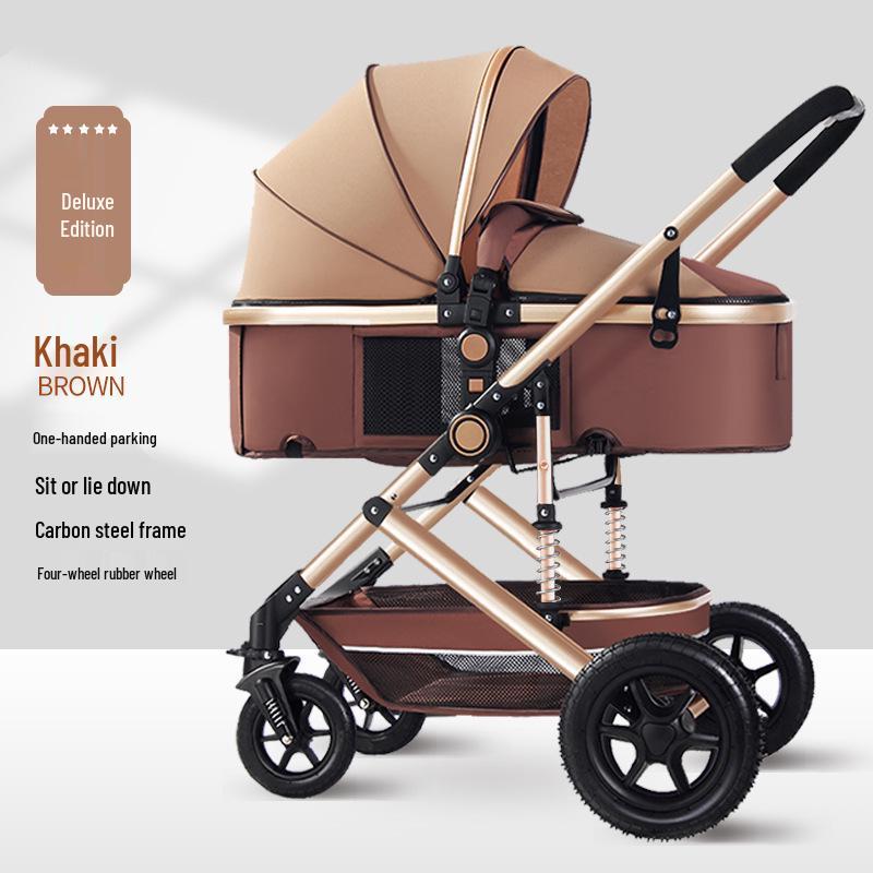 Zhi Er Le Baby Stroller: Lightweight, Reclining, Two-Way, High Landscape, Shock Absorption for Newborns