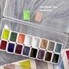 0.3/0.5/1/2ml 16-color Plastic Box Watercolor Paint Set Portable Watercolor Paint Students' Art Classes Painting Doodles Set