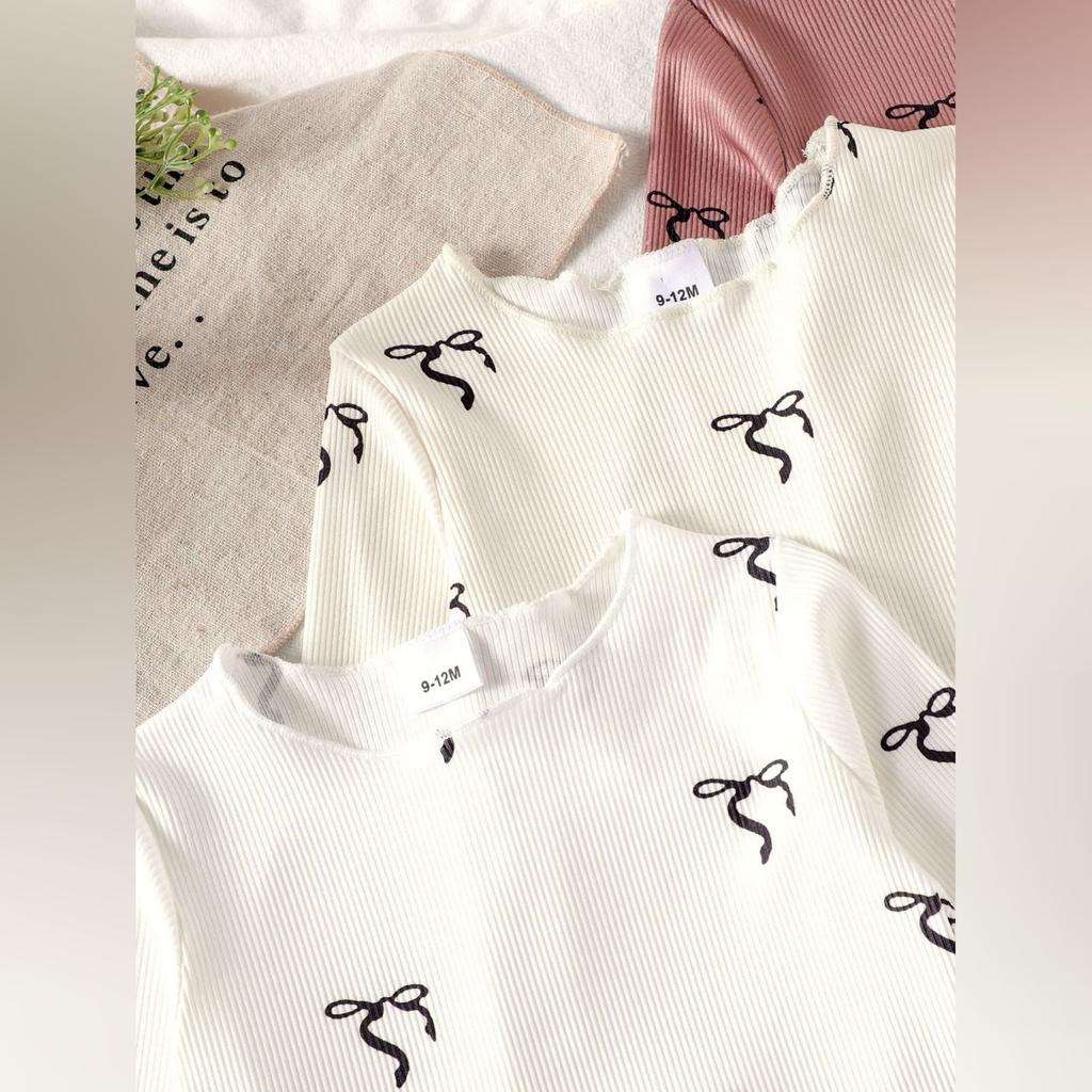Kids Casual Long-Sleeve Set, Comfortable Daily Wear Outfits