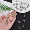 24Pcs 24 Style Tibetan Style Alloy Dreadlocks Braiding Beads for Hair Styling Column with Rune Antique Silver 13x8.5mm Hole: 5.2mm