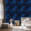 Watercolor Galaxy Wallpaper Navy Blue and Black 50x1000