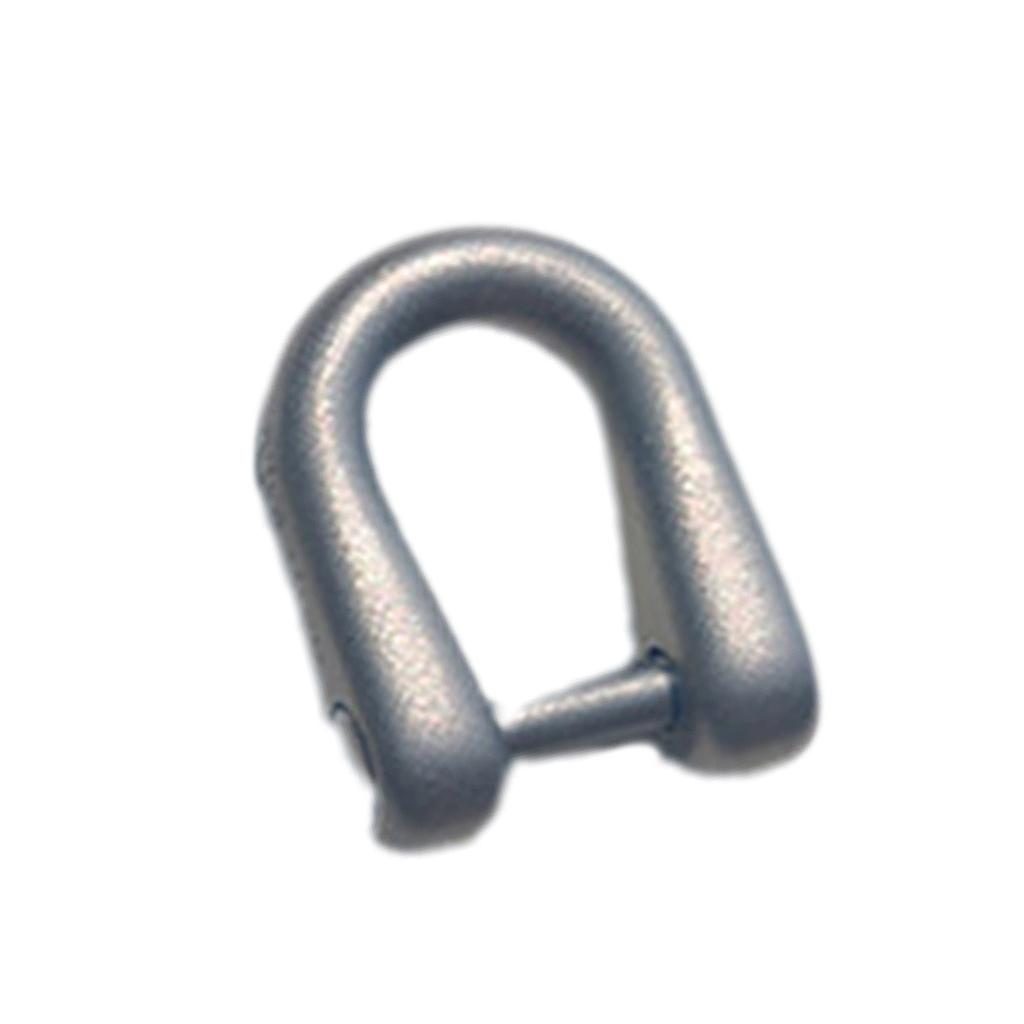 D-Rings Screw In Shackle Horseshoe Buckle Horseshoe Shape D Rings D-Shaped Metal Hoop Replacement for DIY Leather Crafts