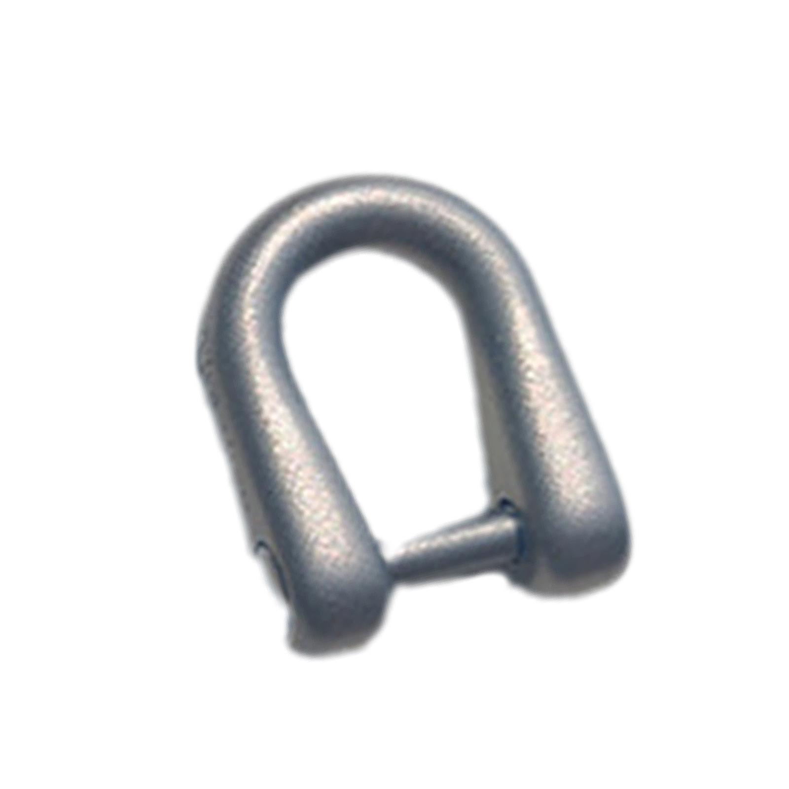 

D-Rings Screw In Shackle Horseshoe Buckle Horseshoe Shape D Rings D-Shaped Metal Hoop Replacement for DIY Leather Crafts XS