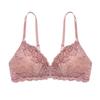 Summer thin European and American lace sexy underwear without steel ring upper support to gather comfortable erotic bra women's underwear