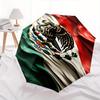 Eagle,Flag,Mexico Automatic Folding Umbrella  8 Ribs Lightweight Design, Durable Iron Frame, Compact and Portable, Ideal Birthday or Christm