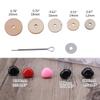 330 pcs Wooden and Plastic Safety Puppet Eyes and Joints Handmade Material Sewing Craft for Dolls Animal for  DIY Lover
