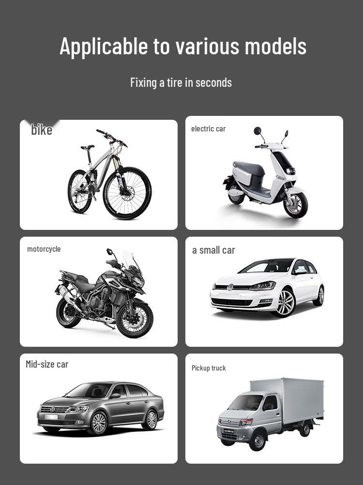 Selbstdichtende Reifenreparaturflüssigkeit für Elektrofahrzeuge, Motorräder und Fahrräder