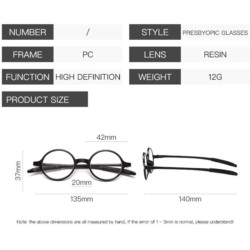Ultralight Pc Frame Reading Glasses For Women Men High-Definition Presbyopia Eyeglasses Vision Care Readers Eyewear +1.0~+4.0