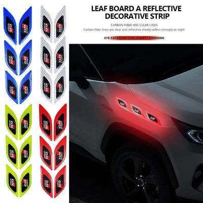 For Car Reflective Badge Auto Side Body Fender Safety Warning Sticker GR MN Crown RAV4 Yaris Land Cruiser Corolla Prius