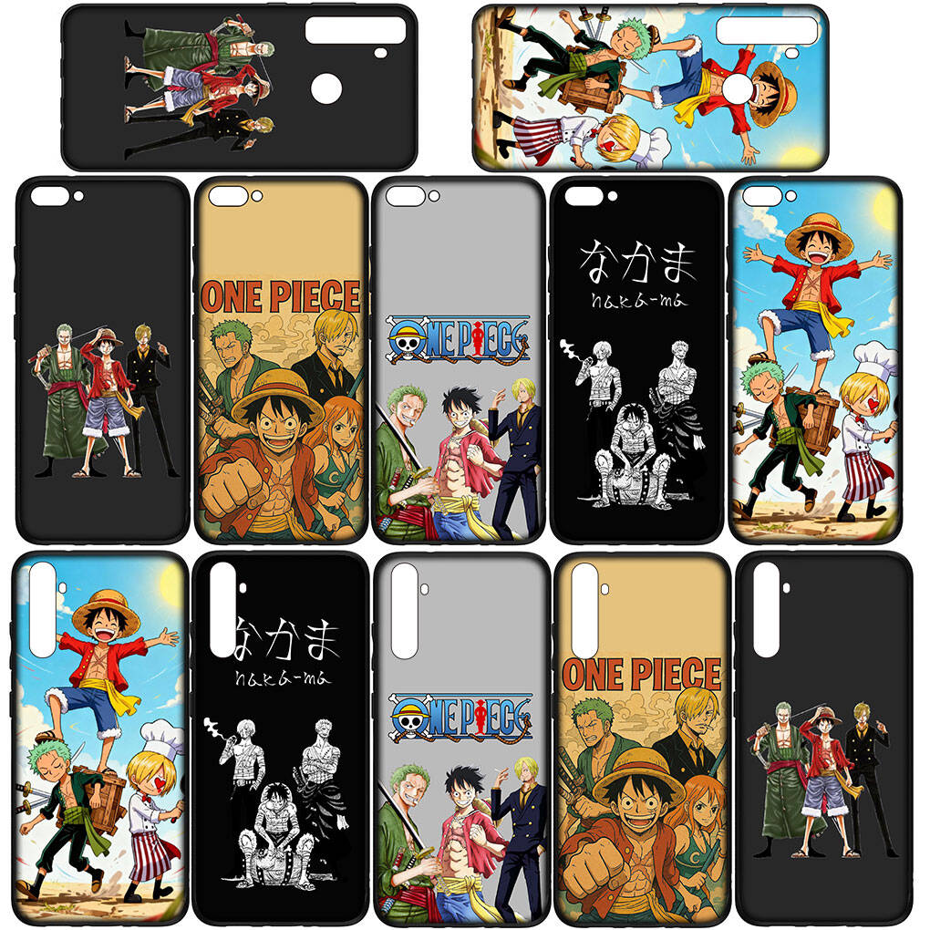 Phone Case for Samsung Galaxy S25 S23 S24 Ultra FE Plus S9 A05 A06 A15 A16 A36 A37 A35 A54 A55 A56 A57 A25 A26 A53 Luffy One Pieces Sanji Roronoa Zoro