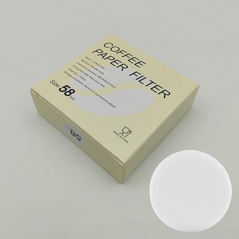 Coffee Filter Paper Disposable 100pcs Secondary Water Filter For 58MM Portafilter Espresso Maker Accessories Outdoor Tableware