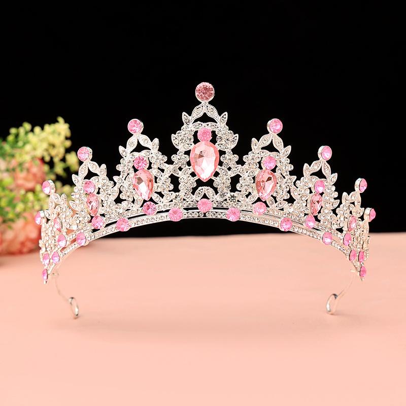 Bride's Crown Headband Wedding Korean Birthday Gift Adult Gift Crystal Crown Princess Dress Hair Accessory