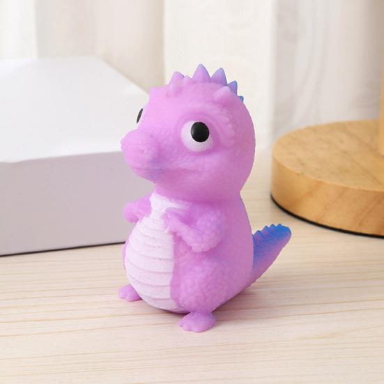 Mini Dinosaur Squeeze Toy Anxiety Relief Cartoon Dino Stress Ball Decompression Stretchy Dinosaur Shape Sensory Toy