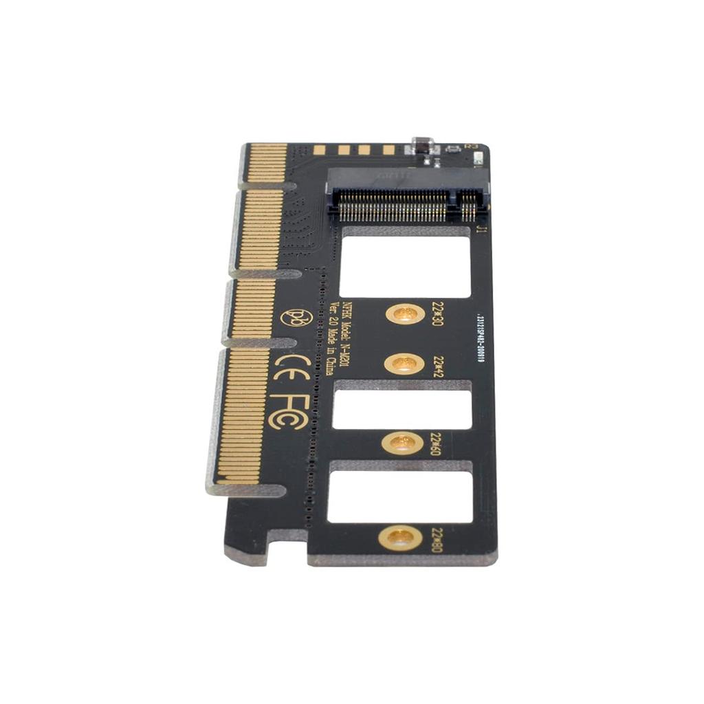 CableCC NGFF NVMe SSD to Express 16X X4 Adapter not M-KEY M.2 PCI-E 3.0 (Bracket included)