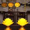 LED Lotus Lamp: Rechargeable, Long-Burning, Ideal for Home or Guanyin and Buddha Offerings