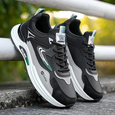 Herrenschuhe Herbst neue Leder wasserdichte Sneaker rutschfest und verschleißfest Herren vielseitige lässige geruchshemmende Schuhe mit weicher Sohle