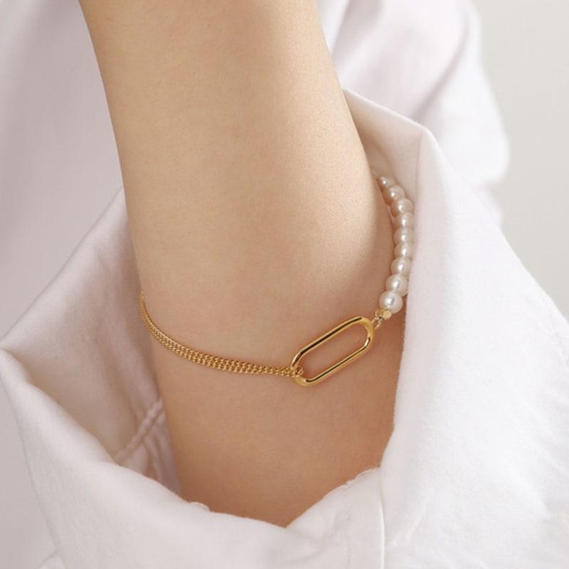 ozel Silver925 Pearl Mix Bracelet PS074B