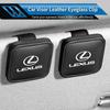 THQP1 Car Visor Glasses Clip Leather Sunglasses Holder Card Clip Accessories For Lexus UX250h RX450h CT200h RX400h NX300h RX350 RX300